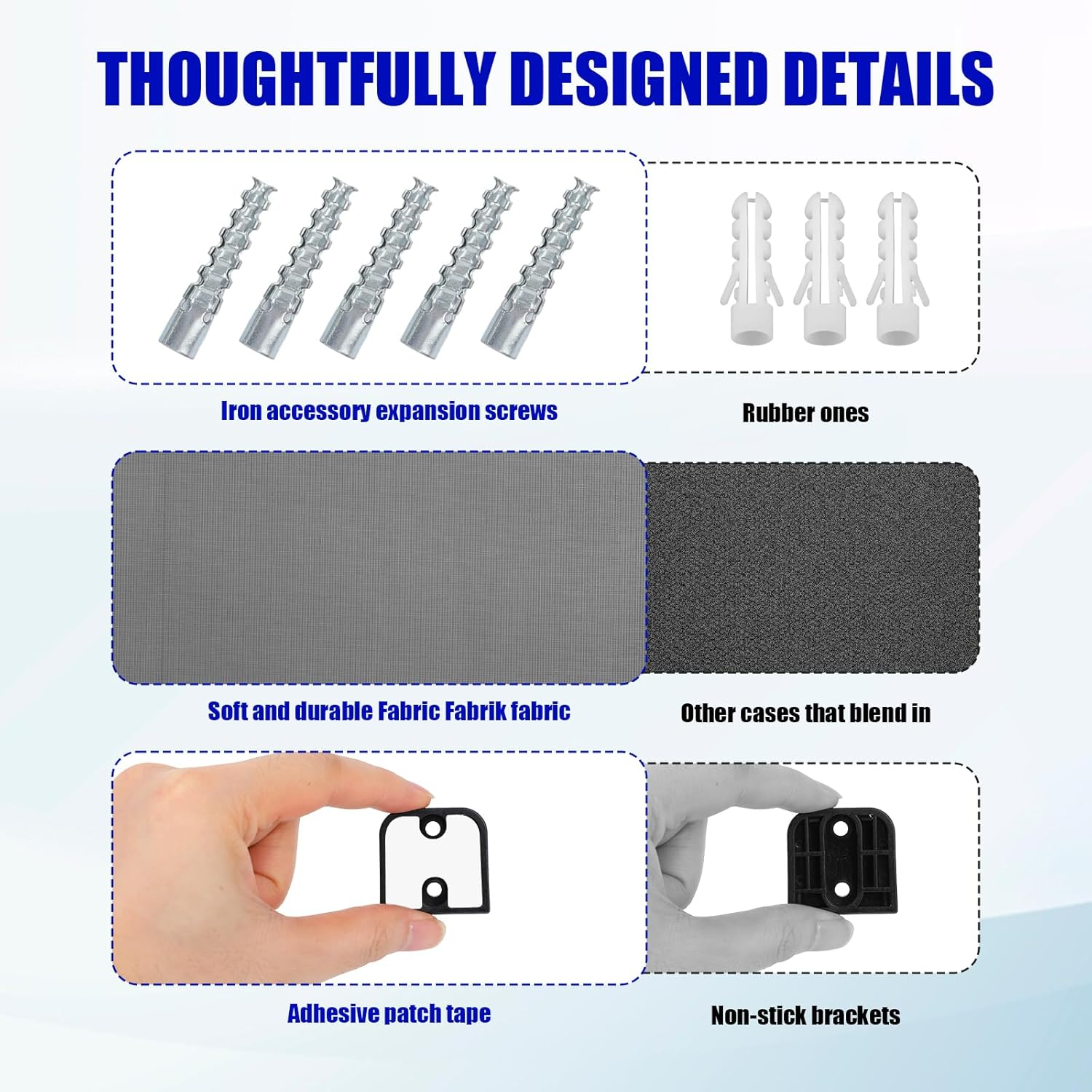 Black Retractable Baby Gate Replacement Part, 55" W X 33" H Retractable Baby Gate Extension Kit with 2 Latches 2 Brackets & 1 Set of Screws for Telescopic Doors for Babies and Pets image number 2