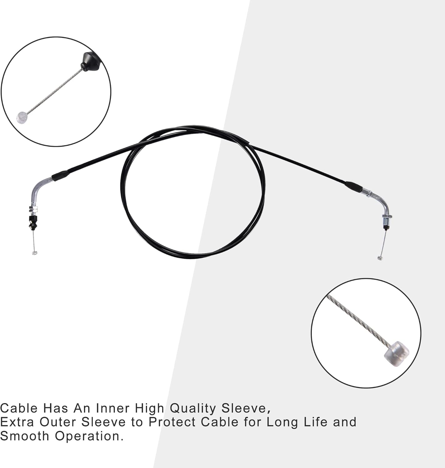 GOOFIT 79" Throttle Cable for 50Cc Chinese Moped Scooter Motor Scooter image number 5