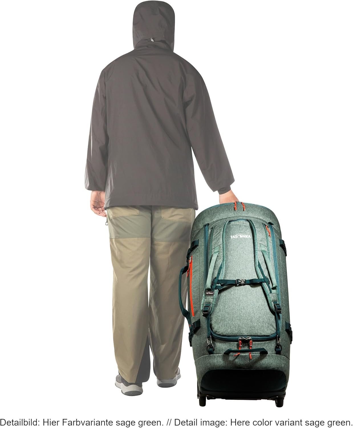 Tatonka Trolley Duffle Roller, 80 L, Foldable Travel Bag with Wheels and Backpack Function, Stows in Own Lid Pocket, 80 Litre Volume image number 4