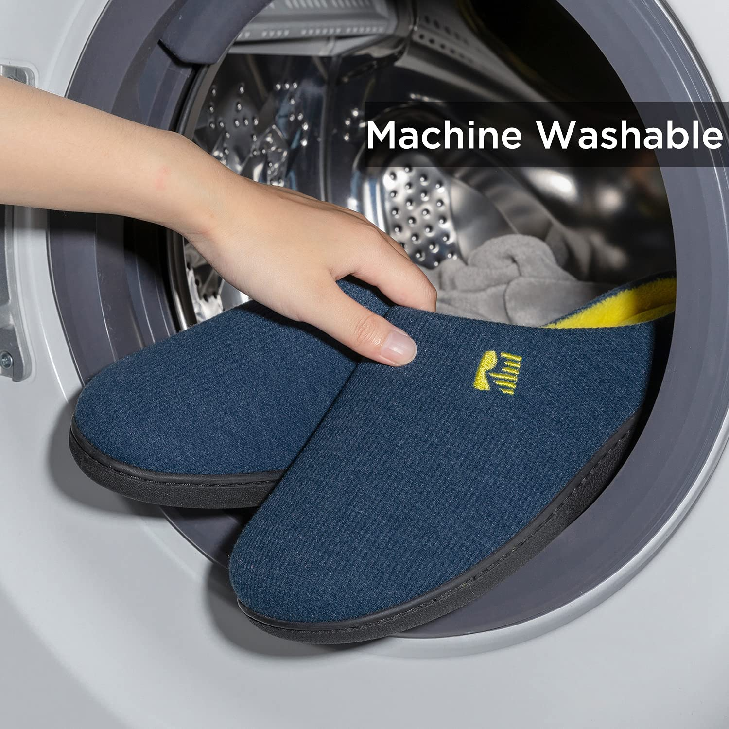 Rockdove Men'S Original Two-Tone Memory Foam Slipper image number 1