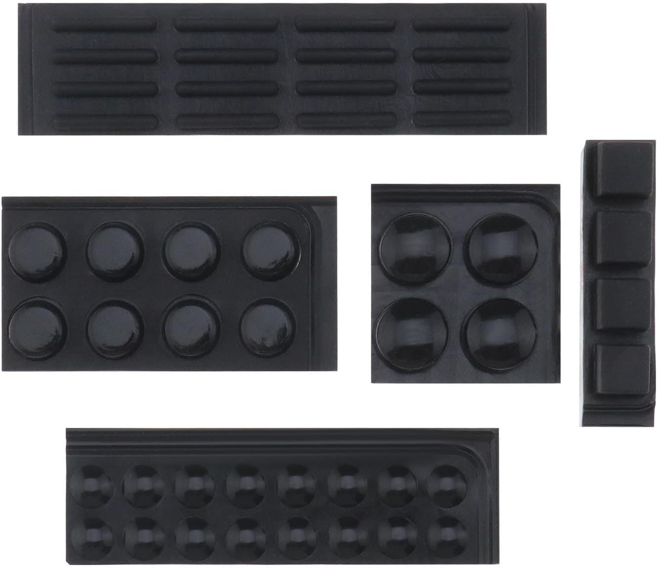 Emsea 48PCS Bumper Pads Self-Adhesive Noise Dampening Rubber Feet Silicone Cushions Pads Buffers for Keyboard Laptops Cabinet Door Toilet Vase Electronic Products