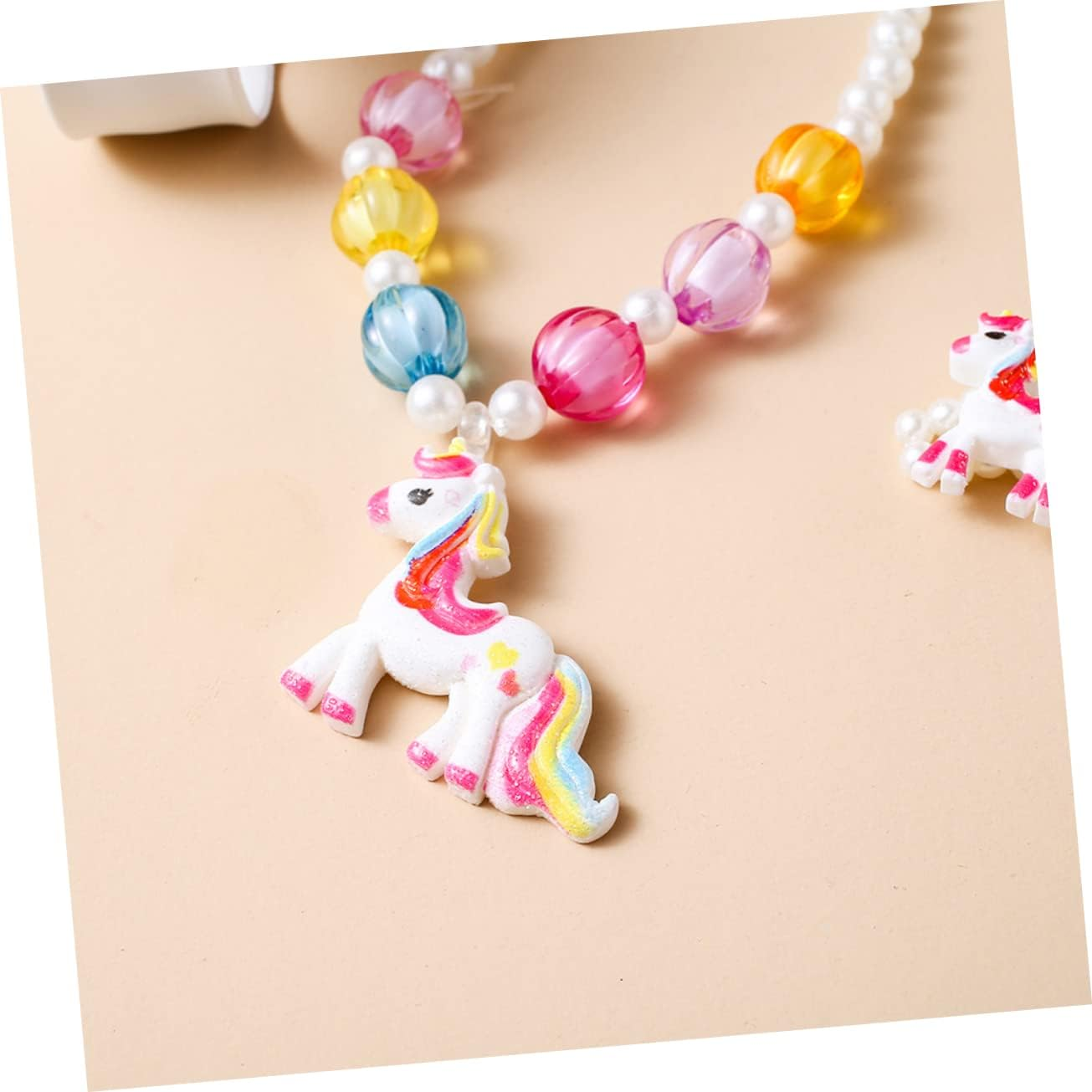 KONTONTY 1 Set Children'S Watch Necklaces Friendship Necklace Unicorn-Shape Slap Watch Unicorns Shaped Slap Watch Kids Silicone Slap Watch Digital Slap Watch Button Silica Gel Number image number 3