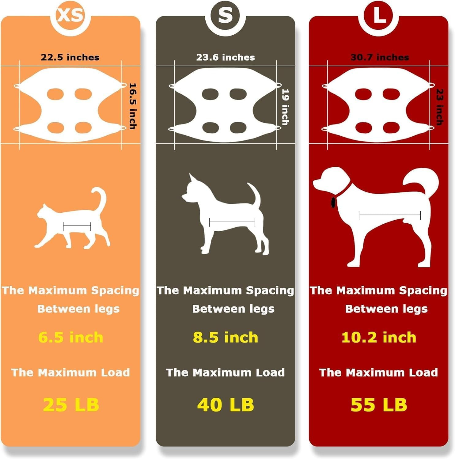 Pet Grooming Aid: Dog and Cat Hammock Restraint Harness, a Helper for Nail Trimming and Ear/Eye Care (S Size, 8.5", Breathable) image number 5