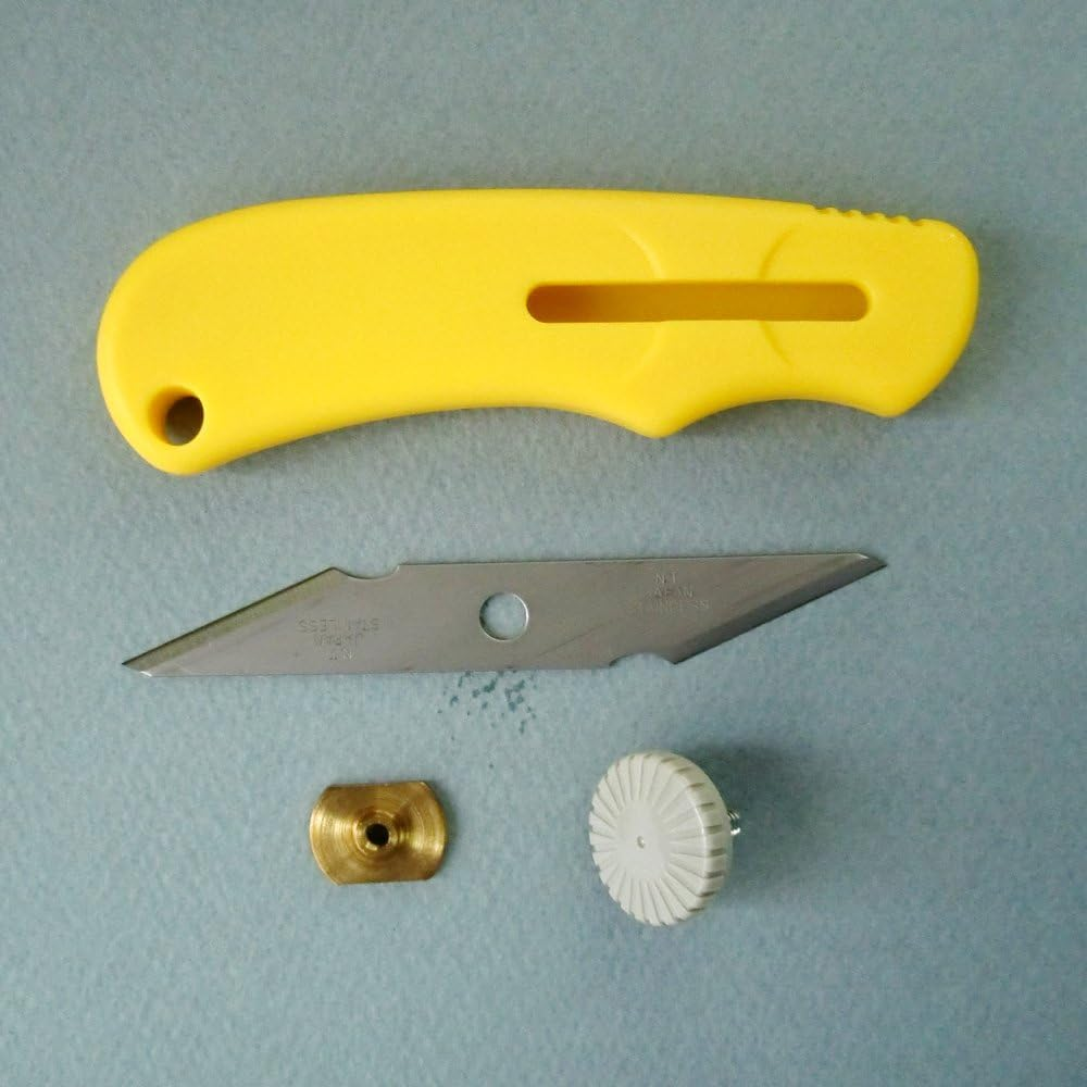 NT VS-1P Cutter Knife, Stainless Steel Blade, Yellow - Red (Medium) image number 2