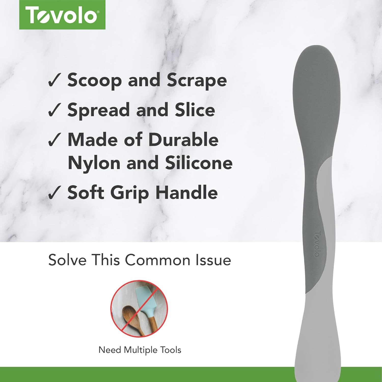 Tovolo Mini Scoop and Spread - Oyster Grey image number 4