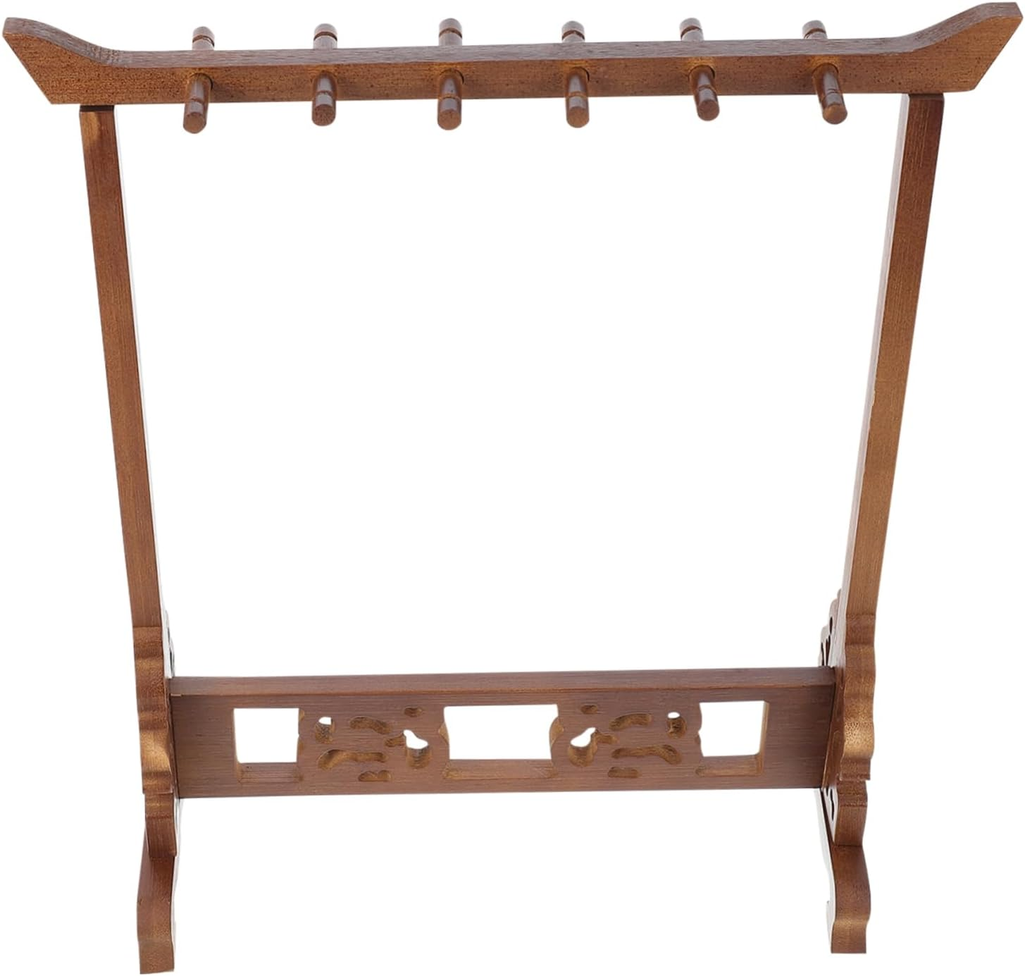 KICHOUSE Creative Nan Bamboo Brush Pen Rack and Holder Desktop Organiser for Students Calligraphy Storage Vintage Style Small Decorative Stationery Accessory image number 1