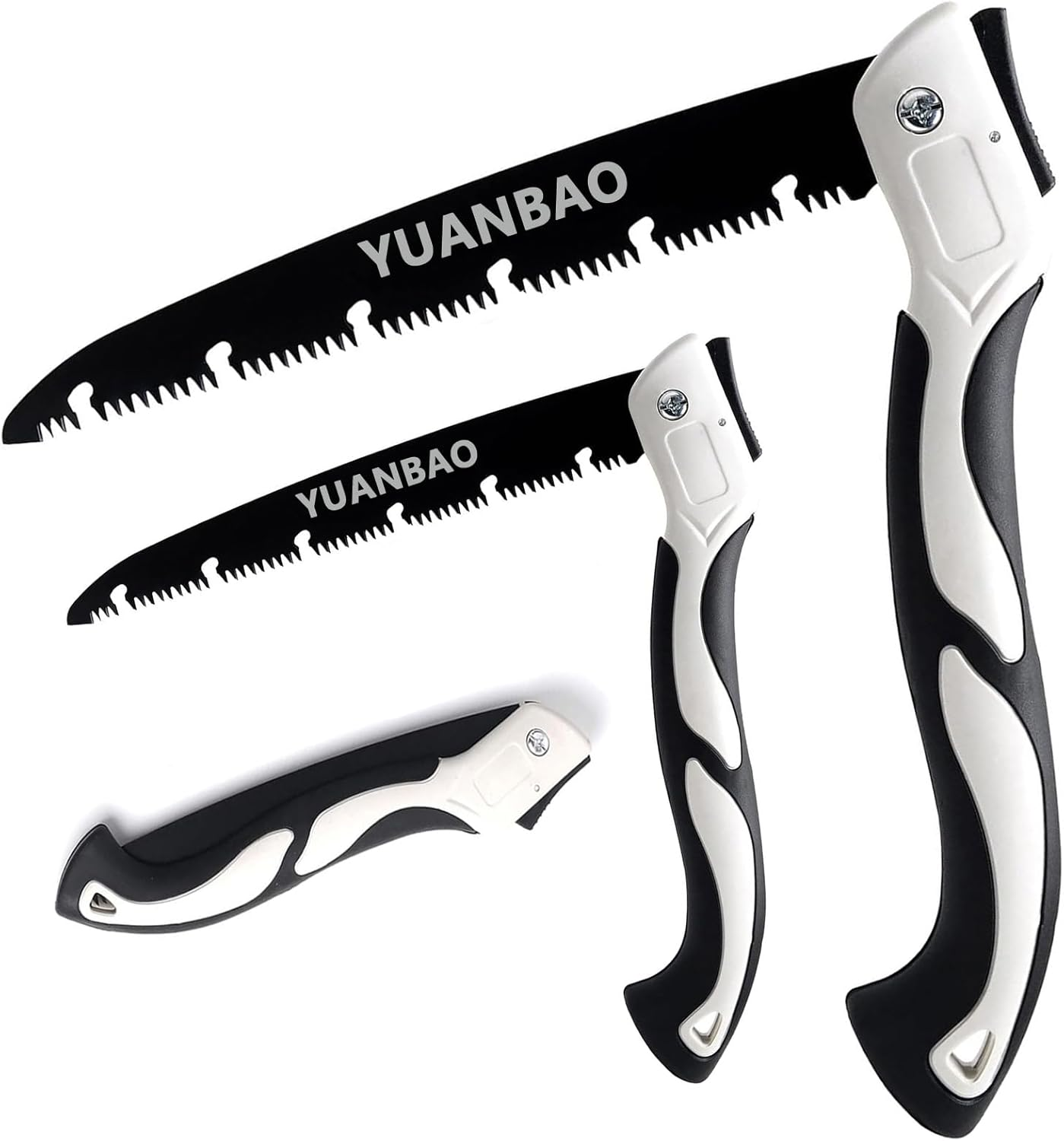 12 Inch Folding Saw, Pruning Hand Saw for Wood Cutting, Garden Pruner with SK5 Curved Blade, Triple- Cut Razor Teeth, Foldable Handsaw for Tree Trimming, Camping, Gardening and Carpentry image number 1