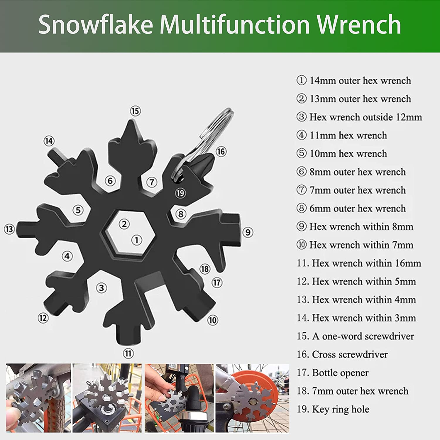 Bike Storage Shed,Bicycle Tent,Bike Covers Waterproof Outdoor Large with Window and Floor,With 18-In-1 Snowflake Multi Tool and Combination Lock,For Stockpile 2-3 Bikes or Tricycle Gardening Tools image number 1