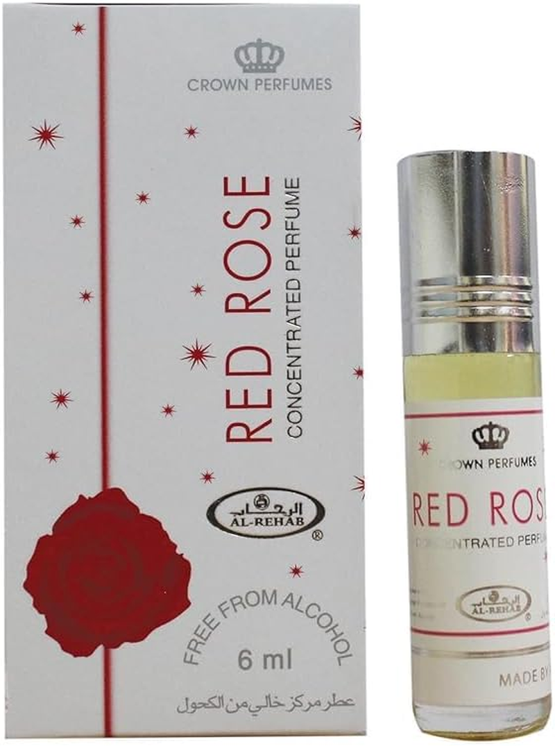 Rose Scented Perfume Oil and Cologne, 6Ml Each, Alcohol Free
