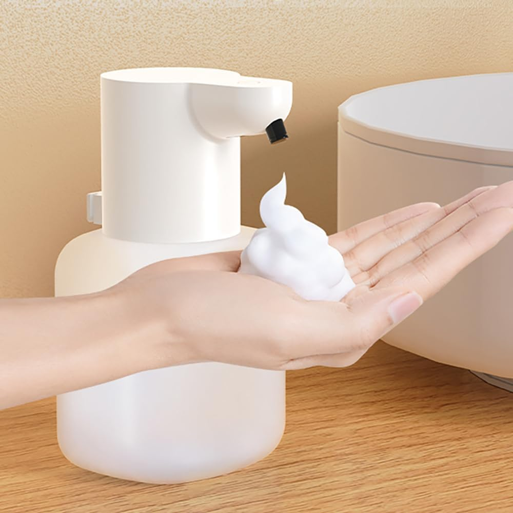 Automatic Foam Soap Dispenser, 420ML Infrared Hand-Free Touchless Soap Dispenser, Rechargeable Wall Mounted Hand Soap Dispenser for Home Bathroom, Kitchen (Foam)