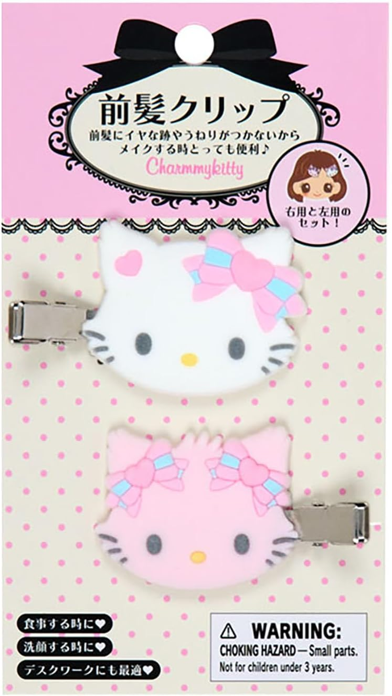 Sanrio 151220 Hello Kitty Bangs Clip, Right-Facing and Left-Facing Set, for Ages 3 and Up