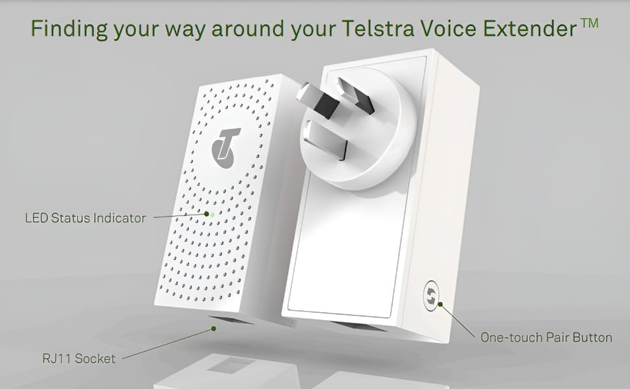 Telstra Voice Extender (TVE) - Wireless DECT Connectivity for Telstra Modems, RJ11 Port for Standard Telephone Connection, Easy Installation. image number 5