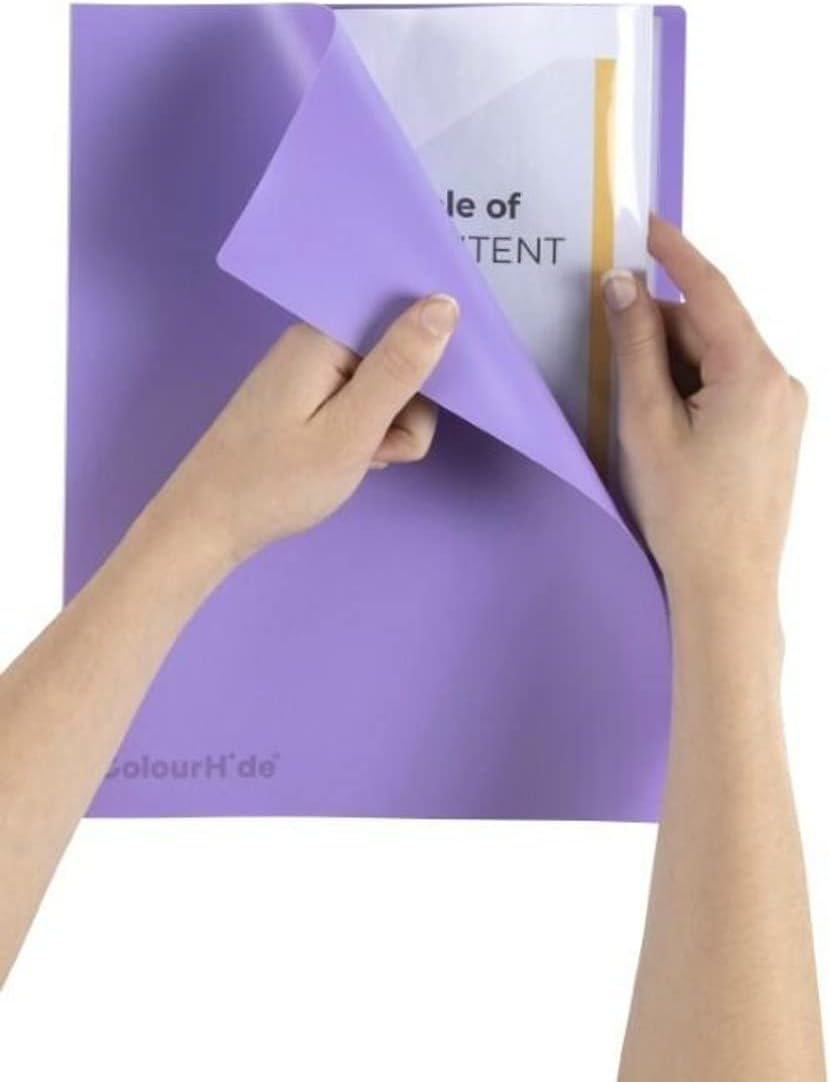 Colourhide Fixed Display Book 20 Sheets, Purple image number 2