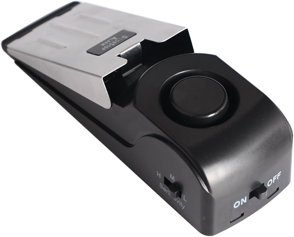 Door Stop Alarm Door Stopper Security System Doorstop Safety Tools with 120 Db Siren Great for Home Travel Apartment or Dorm (Pack of 1) image number 4