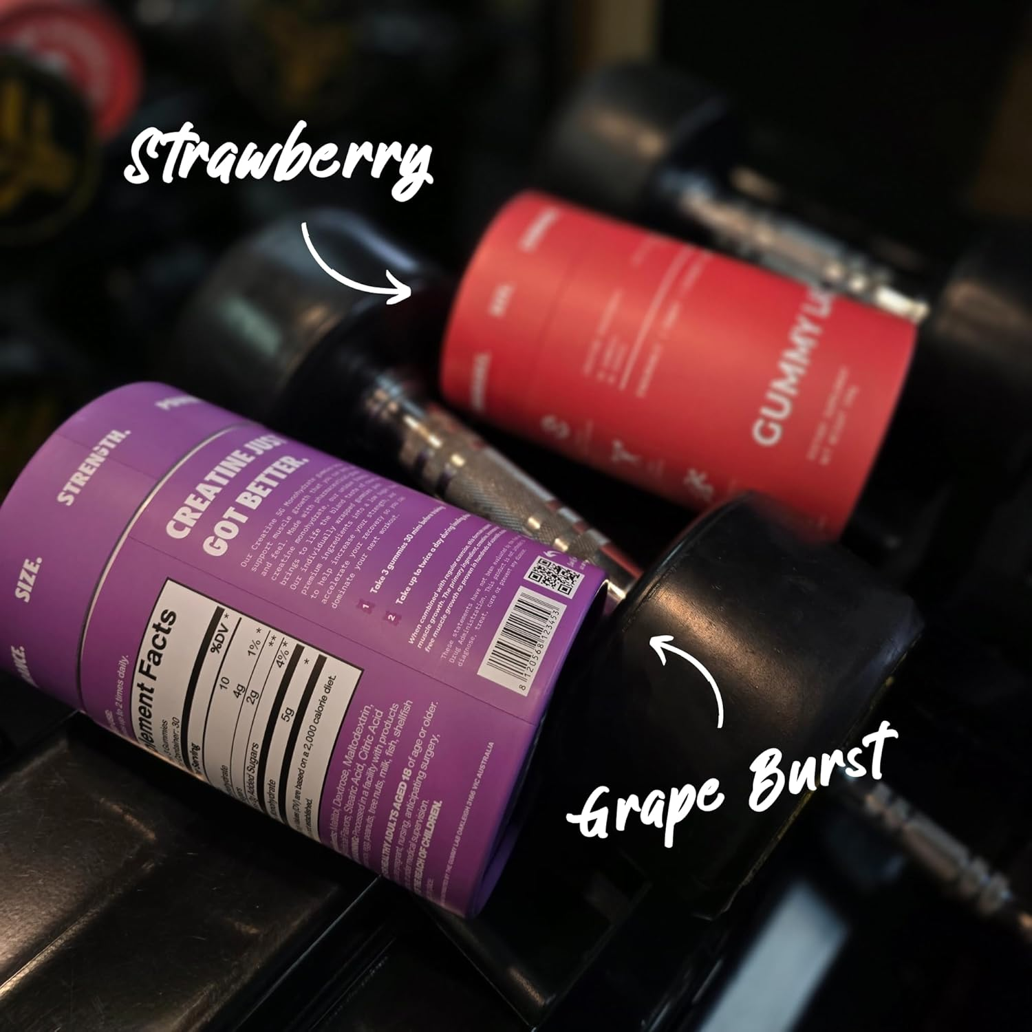 Creatine Monohydrate 5G Gummies Grape Flavour for Muscle Endurance, Growth and Power | Convenient Pre-Workout Supplement, 5000Mg per Serve, 90 Individually Wrapped Pieces, 30 Serves - the Gummy Lab image number 4