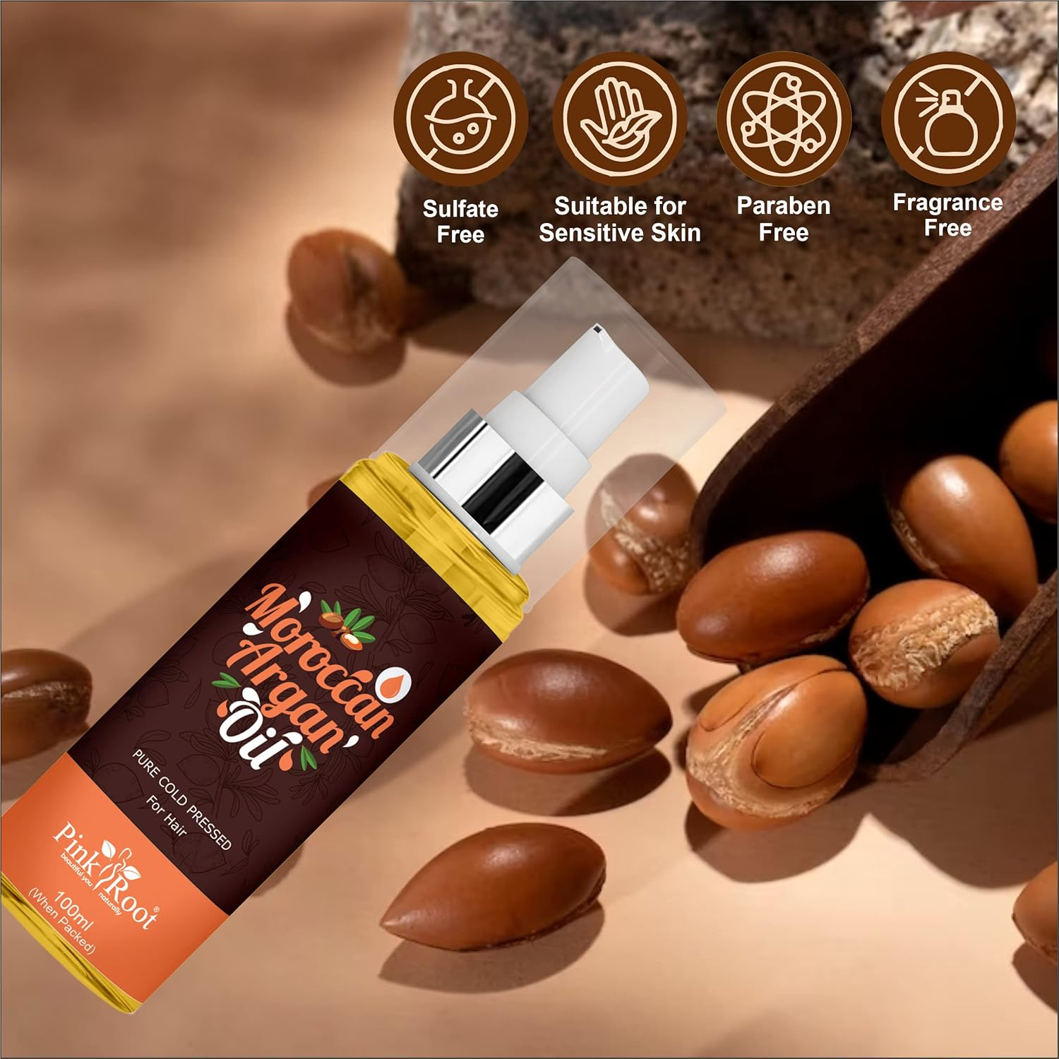 Pink Root Moroccan Argan Oil 100Ml