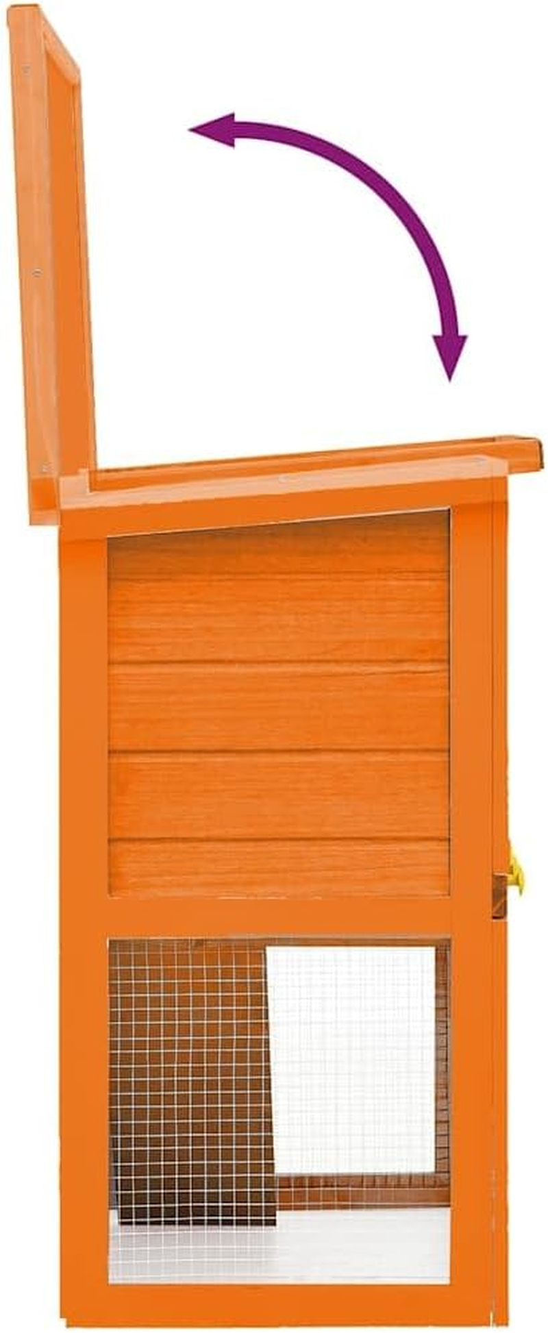 Outdoor Rabbit Hutch Small Animal House Pet Cage 1 Door Wood Bunny Shelter Enclosure image number 1