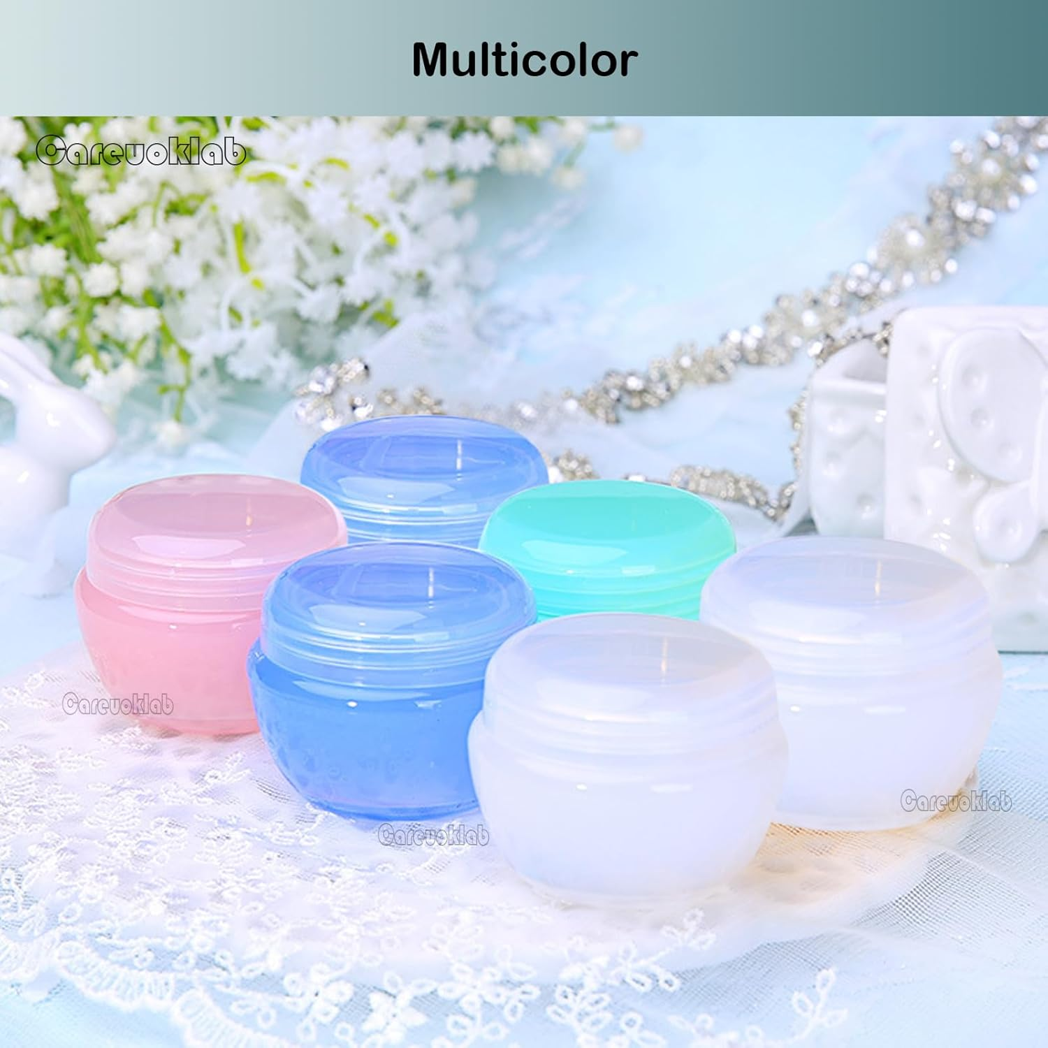 12 Pack Containers for Toiletries, 30&10Ml Jars, Leak-Proof Travel Size Toiletries Containers with Lids for Cosmetic Makeup Face Body Hand Cream (2 Size)
