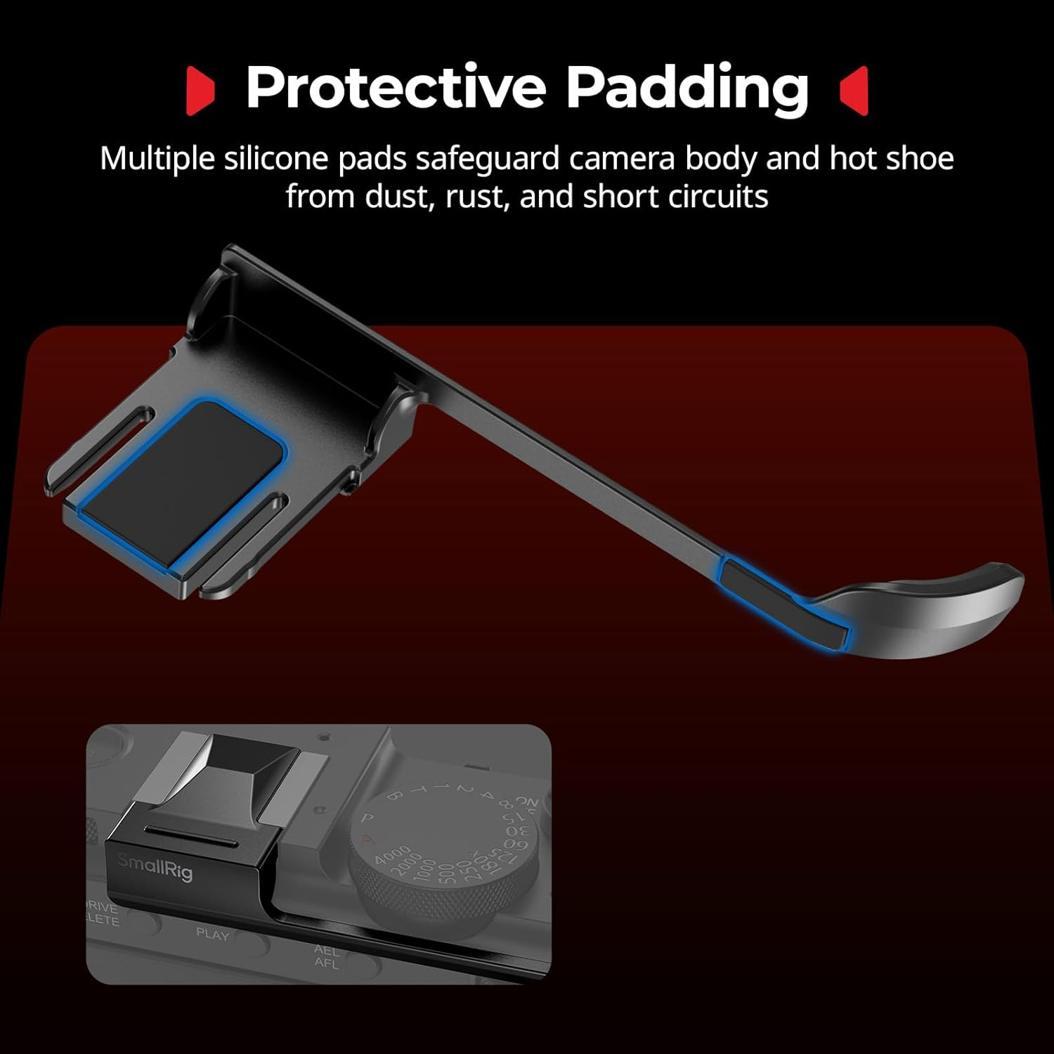 SMALLRIG Thumb Grip with Hot Shoe Cover for FUJIFILM X-E5 (Black) - 5452