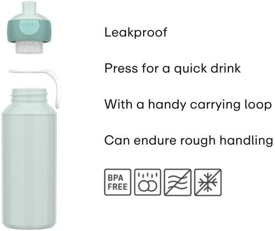 Mepal - Pop-Up Campus Water Bottle - Water Bottle - Leak-Proof Bottle for School - Reusable - BPA Free & Dishwasher Safe - 400 Ml - Cars - Avengers image number 5