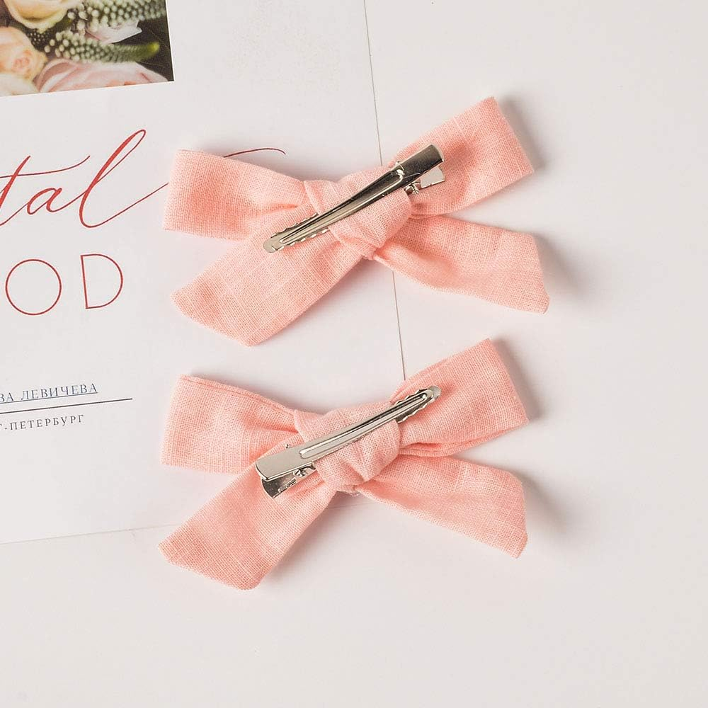 20 Pieces Baby Girls Hair Bows Clips Hair Barrettes Accessory for Babies Infant Toddlers Kids in Pairs image number 5