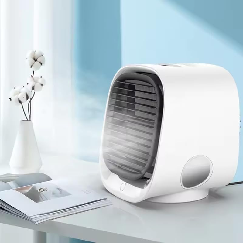 Portable AC Mini USB Aircon Desktop Air Conditioner for Bedroom, Desk, Camping 300Ml Water Capacity image number 2
