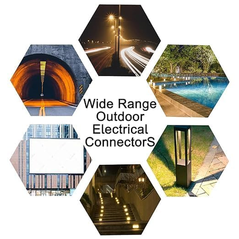 FARLINK M16 Waterproof Wire Connectors, 3 Pin Electrical Connectors for 3.5-10Mm Cables(Ac 240V 13A) Includes Live & Neutral & Earth Wires(3 Way 3 Pin(2 Pack)) image number 2