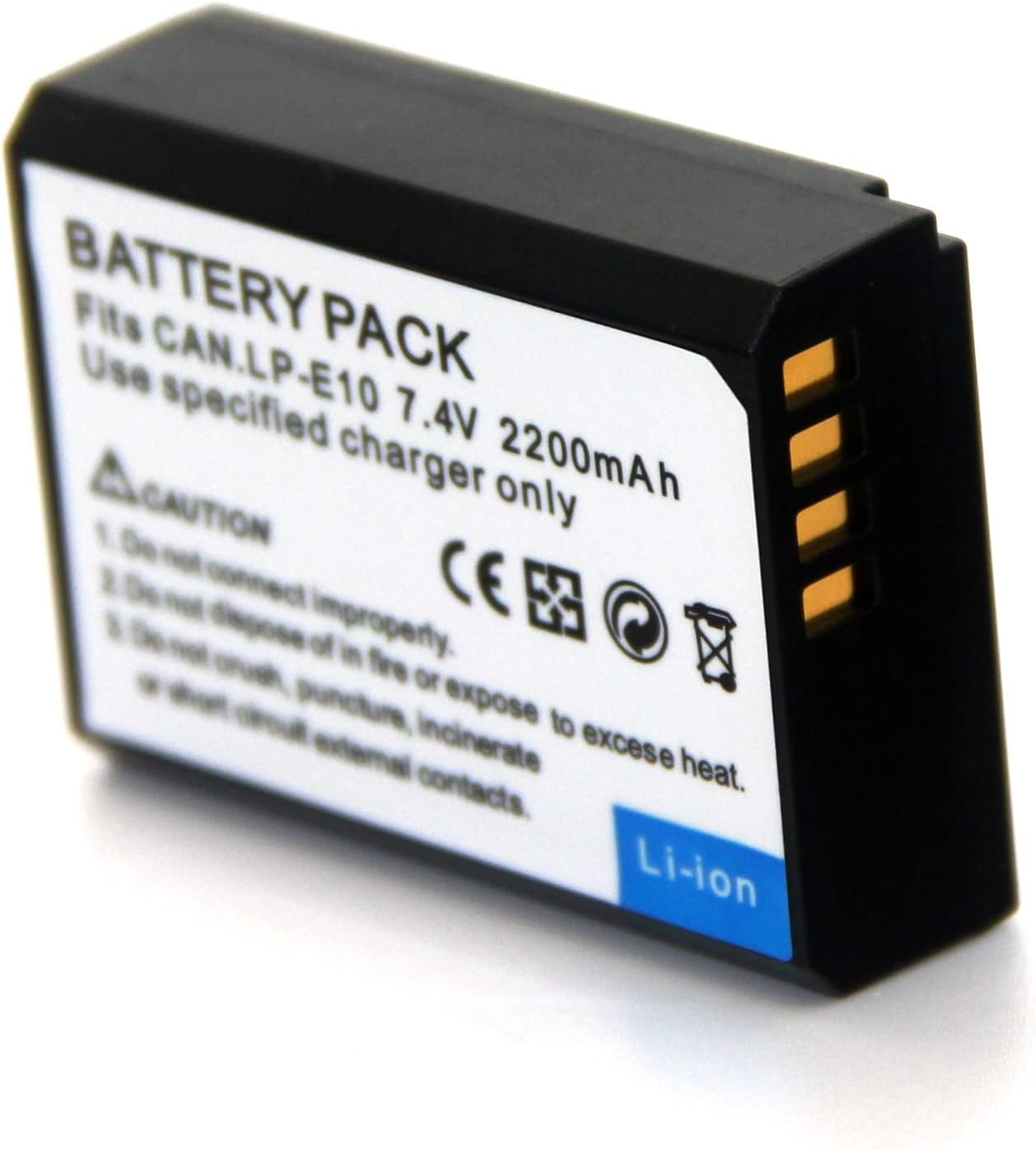 Replacement Rechargeable Battery Pack for Canon EOS 1100D EOS 1200D EOS 1300D EOS 1500D EOS 2000D EOS 3000D EOS 4000D DS126291 DS126491 DS126621 DS126741 DS126701 LP-E10 LC-E10 LC-E10C LC-E10E LC-E10N