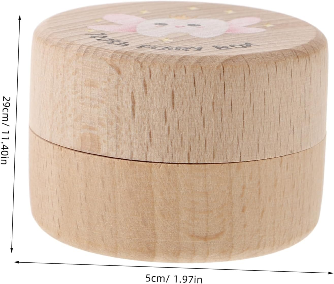 Garneck Organize First Tooth Wooden Keepsake Box Hair Container Safe Contemporary Design image number 1