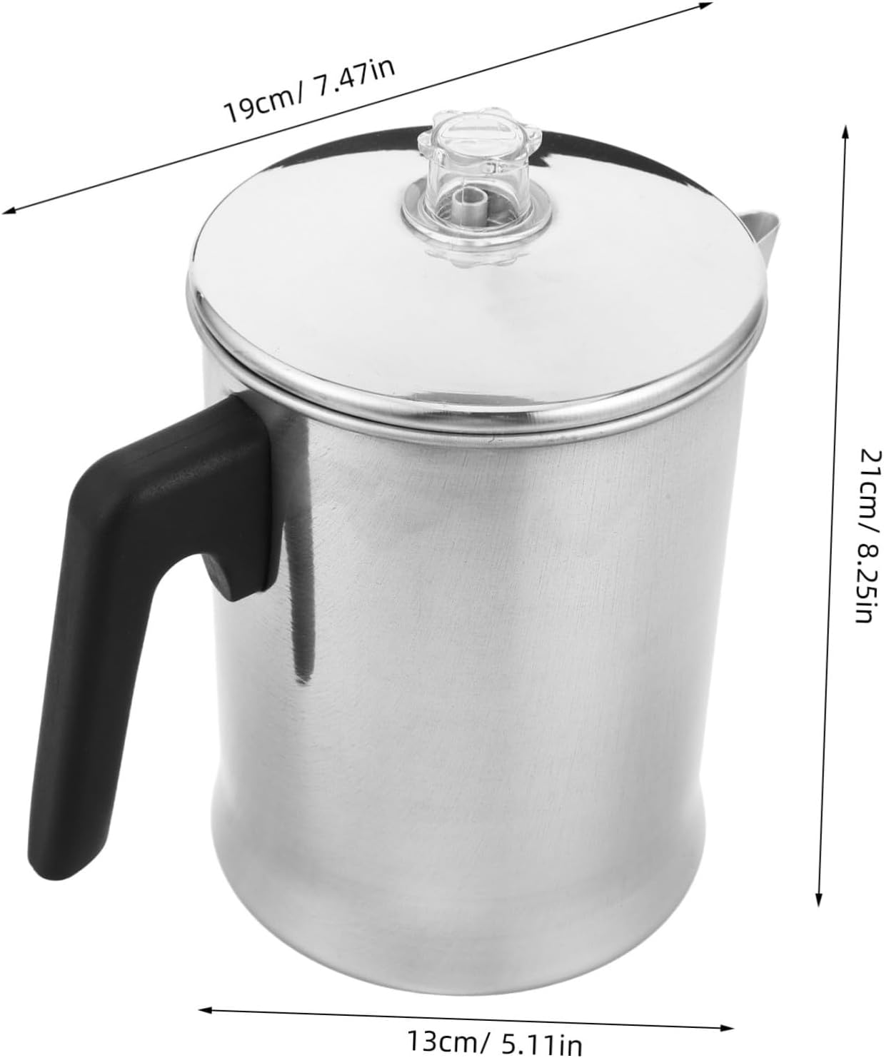 HAKIDZEL Aluminum Camping Coffee Kettle with Handle Large Capacity Portable Pitcher for Outdoor Hiking Travel Office Brewing Coffee Tea and Hot Water image number 4
