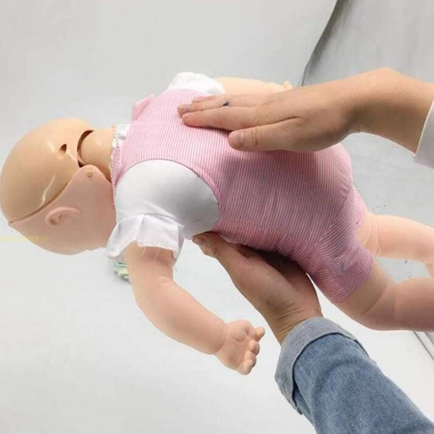 First Aid Model, Choking First Aid Training Babies Doll Advanced CPR Manikin, Resuscitation Manikins for Teaching Training Aid image number 3