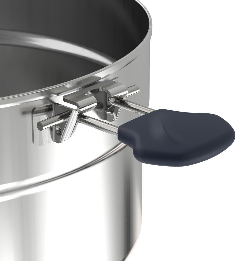 Decathlon MH 500 Stainless Steel Camper'S Non-Stick Cook Set 4 Person Unique Size Dark Grey image number 1