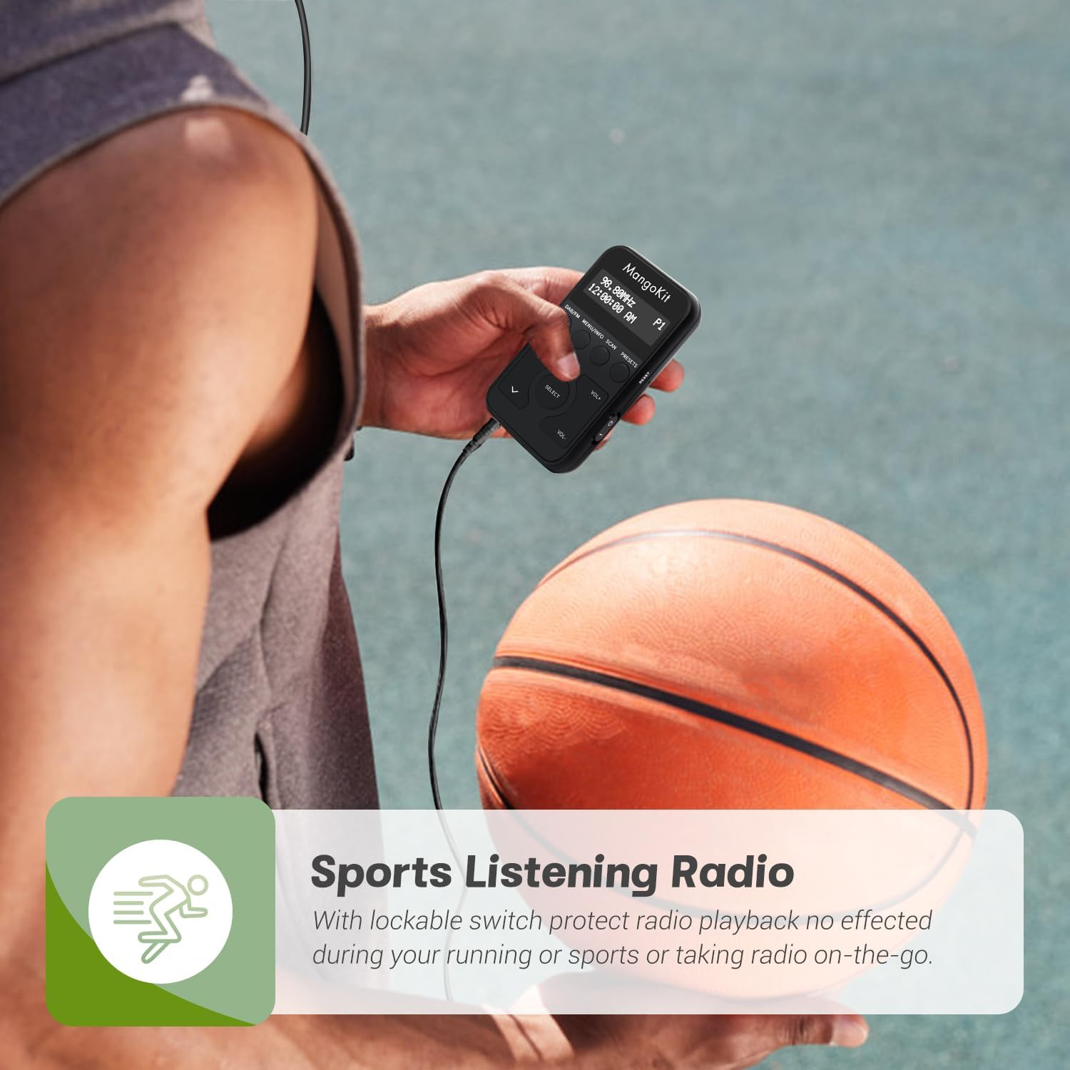 Mangokit Earphones, In-Ear Earphones with Ear Tips- Black image number 1