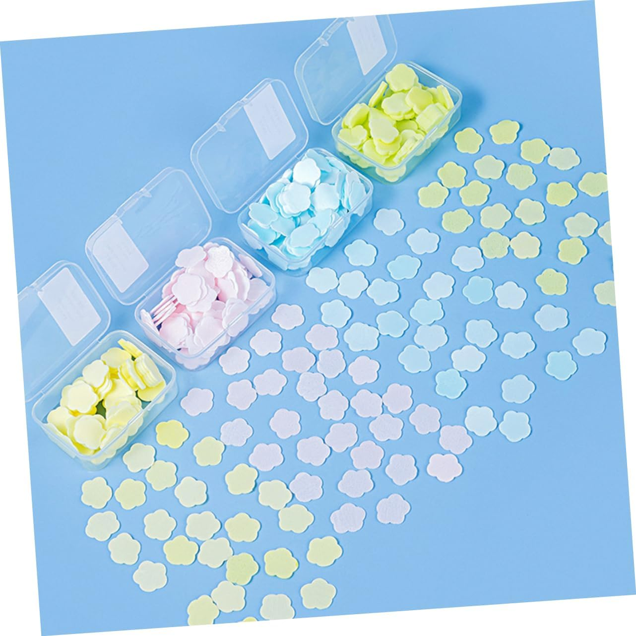 Abaodam Soap Flakes Hand Washing Soap Slices Leaves for Camping Business Trips Office Home image number 3