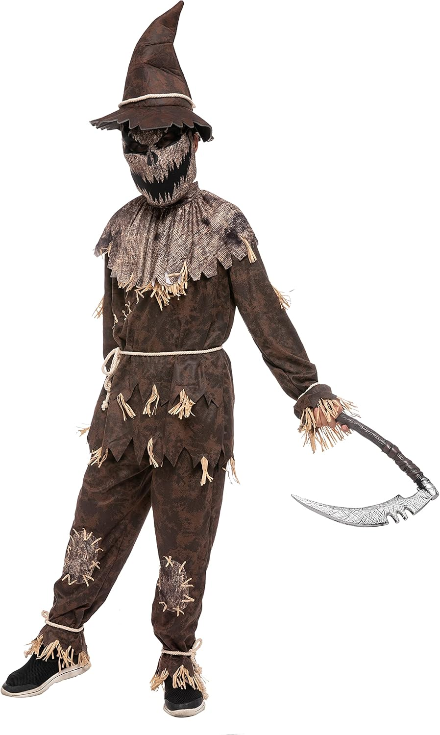 Spooktacular Creations Halloween Boys Wicked Scarecrow Costume, Kids Scary Scarecrow Dress-Up for Role-Playing image number 1