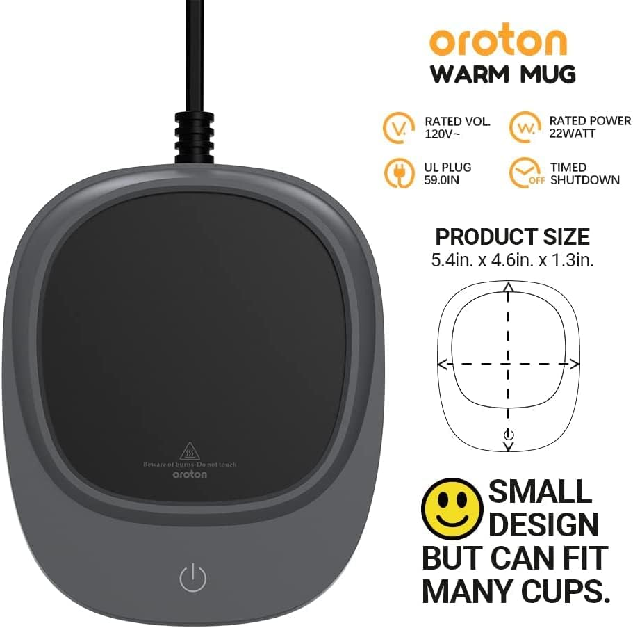 Coffee Warmer Black Coffee Mug Warmer & Cup Warmer for Office Desk Use, Electric Beverage Warmer with Three Temperature Settings, Coffee Warmer for Cocoa Tea Water Milk with Auto Shut off (NO Cup) image number 1