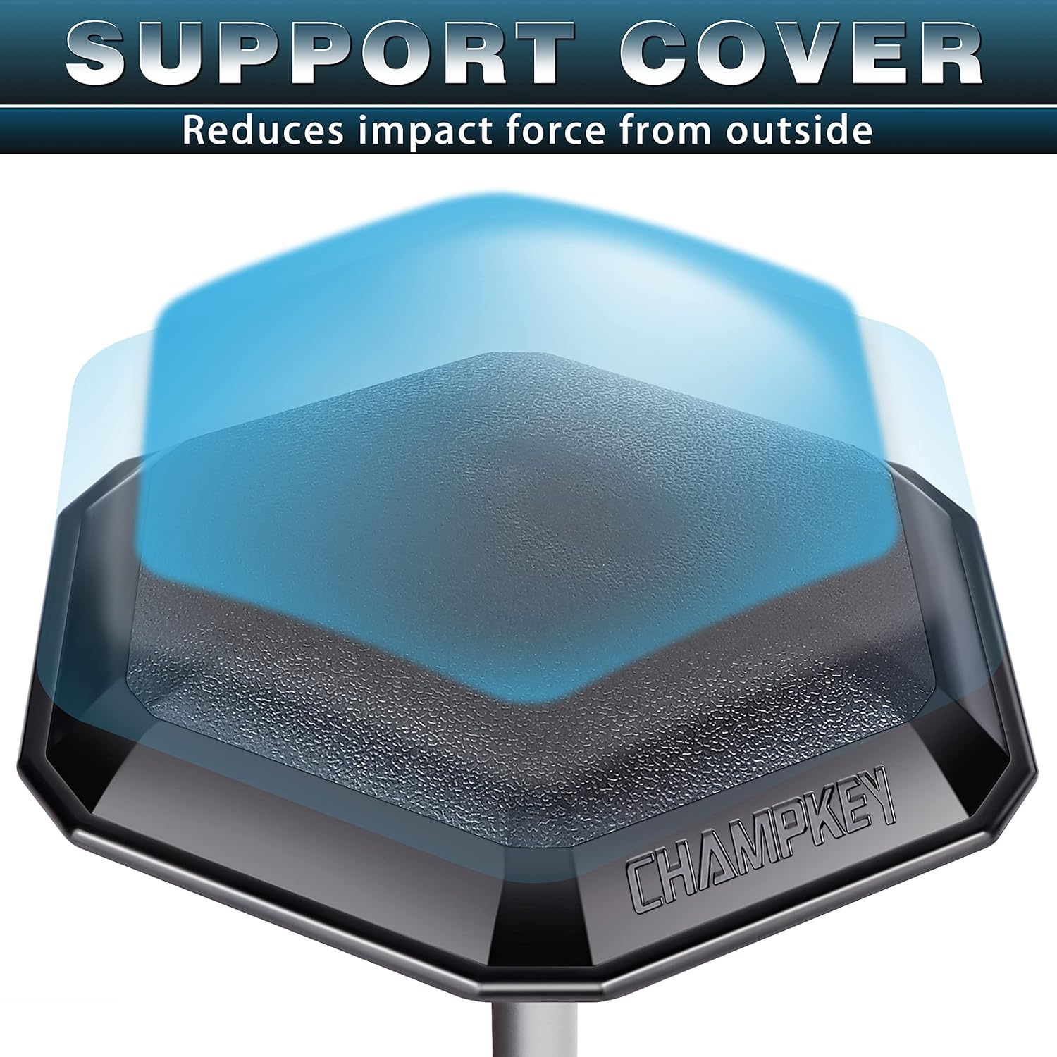 Champkey PRO Golf Travel Bag Support System - Hexagon Anti-Impact Support Cover and Aluminum Alloy Rod Golf Support Stick - Excellent Durability and Stability Golf Support Rod image number 1