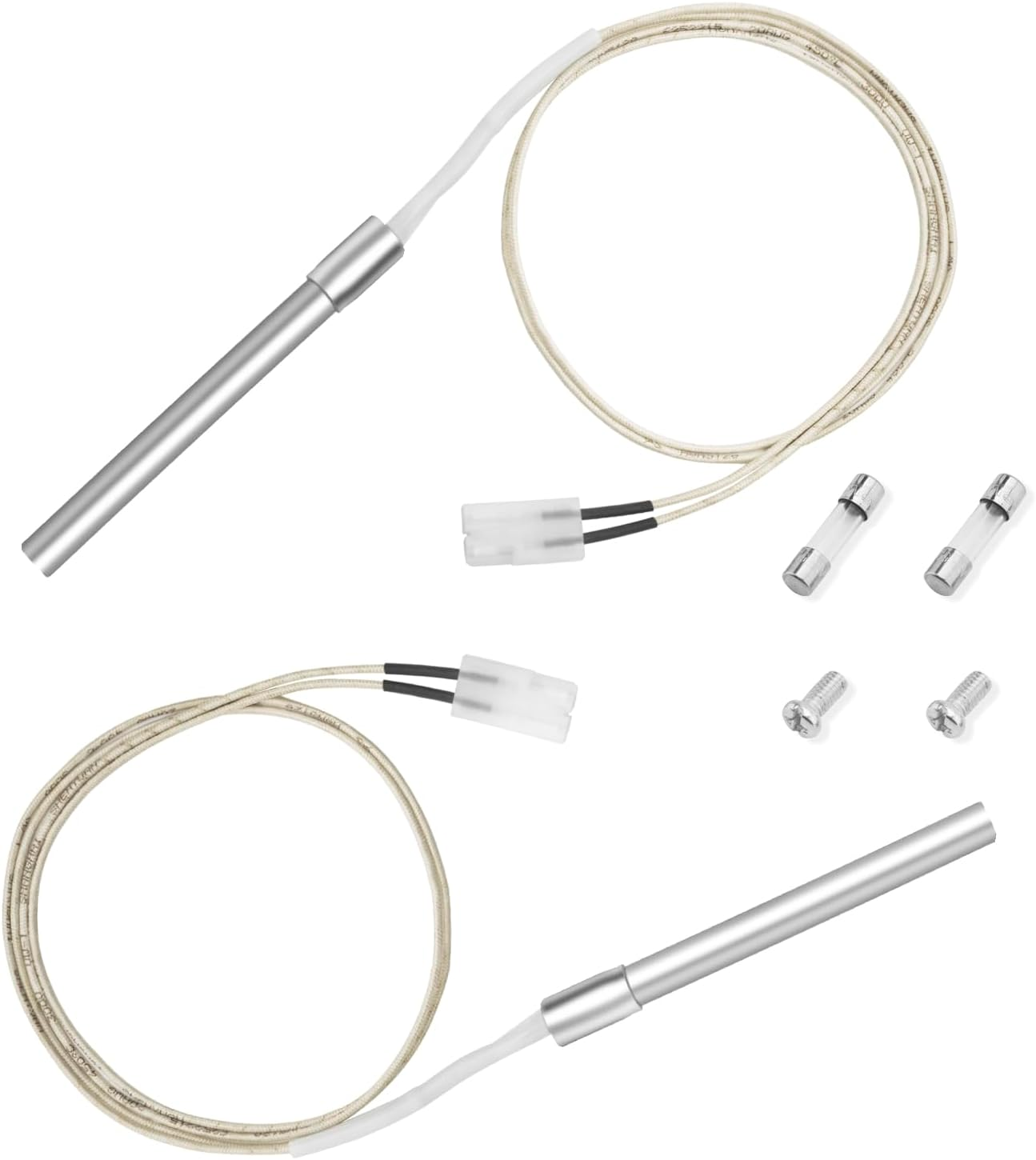 2 Pack Grill Hot Rod Ignitor Kit Replacement Parts for Pit Boss, Pellet Grill Igniter Rod Heating Element Hot Igniter Kits Compatible with for Traeger & Camp Chef Grill, with 2 Fuses image number 6