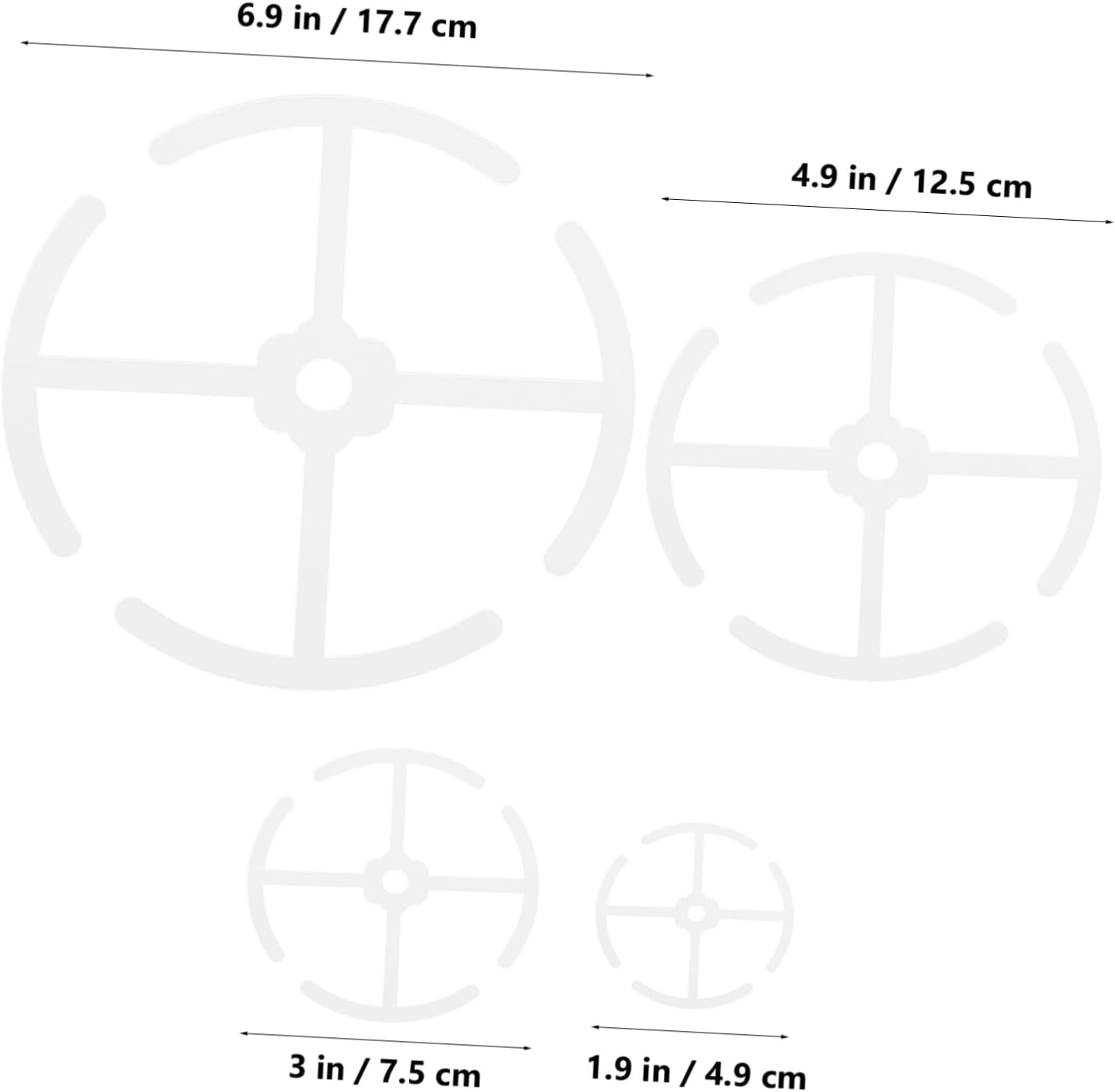 ORFOFE 4Pcs Plant Stem Holders for Indoor Support Versatile Climbing Support for Flowers and Bonsai Easy Installation Acrylic Stems Holder for Indoor Gardening