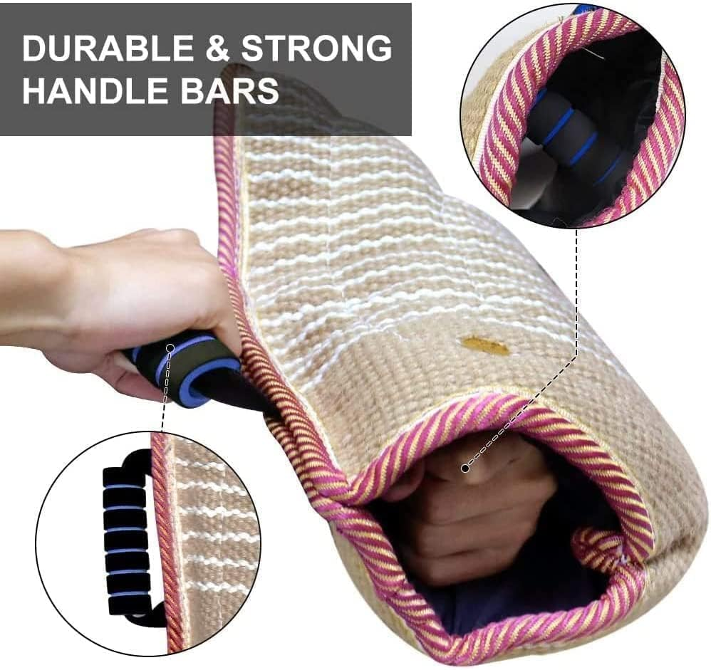 LIODUX Dog Bite Training Set - Sleeve, Pillow Tug Toy, Training Stick - Professional Equipment for K9, Puppy, Interactive, Fetch image number 1