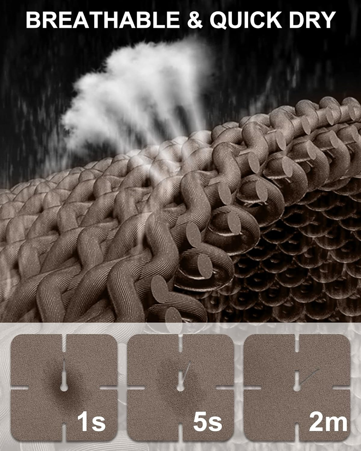 33,000Ft Men'S Blue Athletic Shorts with Pockets, Breathable, Drawstring Closure, Mid Rise, 3 Inch Inseam, Running, Gym, Training image number 2