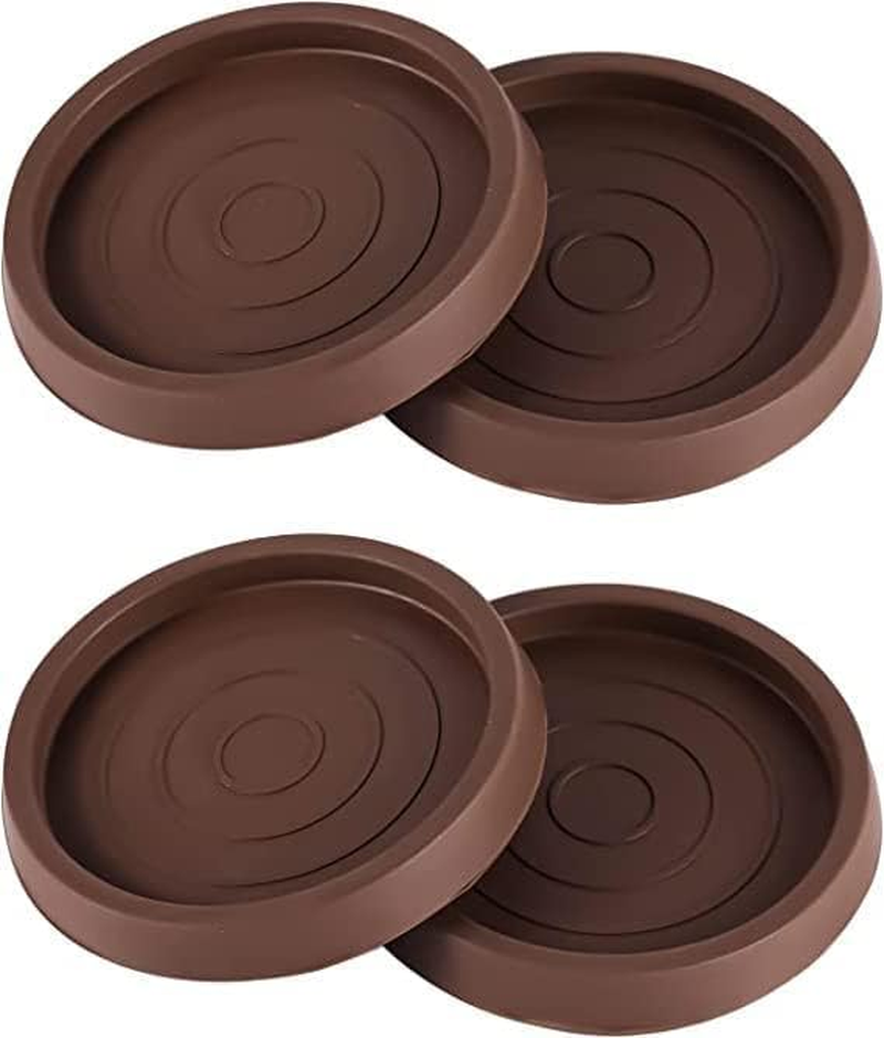 Silicone Non Slip Furniture Pads Furniture Coasters, 4Pcs 2.5Inch Non Slip Furniture Pads,Round Rubber Furniture Caster,Furniture Leg Protectors,Floor Protector Furniture Caster Cups anti Sliding Pads