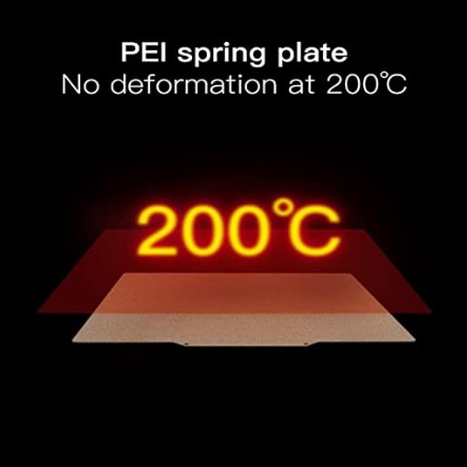 Magnetic Build Plate, 16.9 X 16.9 Flexible Removable Build Platform, PEI Plate Spring Steel Heated Bed Cover with Adhesive for Kobra2, Neptune 3 4 3D Printers image number 2