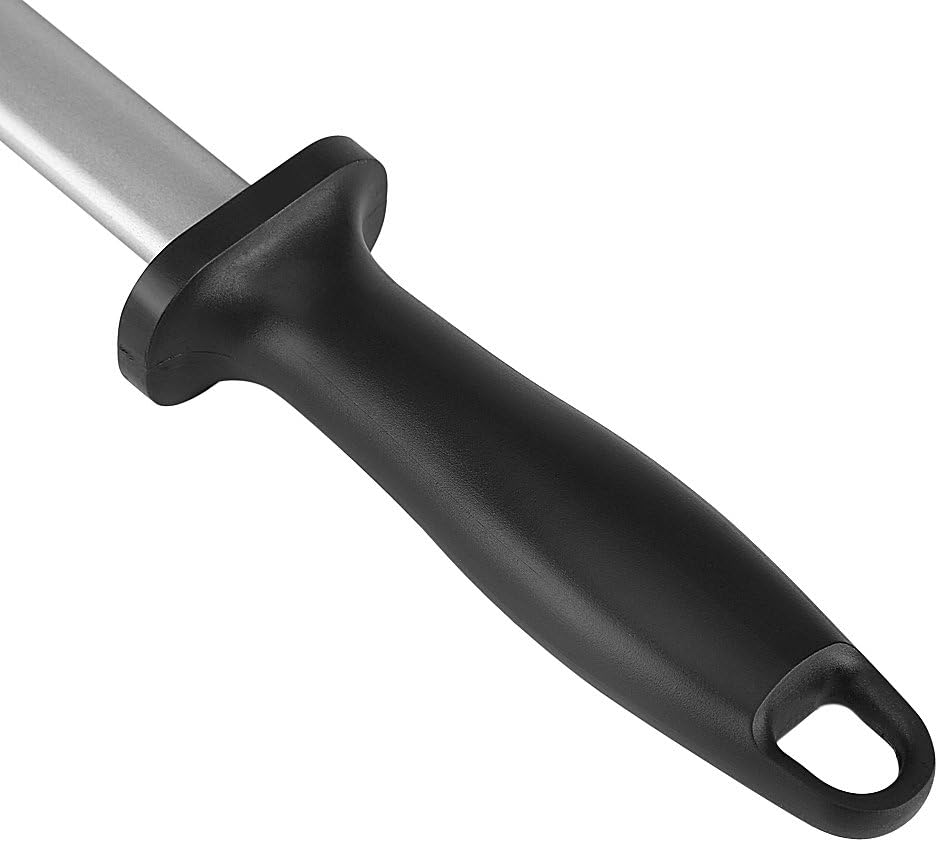 10 Inch Diamond Knife Sharpening Rod Knife Sharpener for Home Kitchen or Restaurant Master Chef Gourmet Blade Honing Rod image number 3
