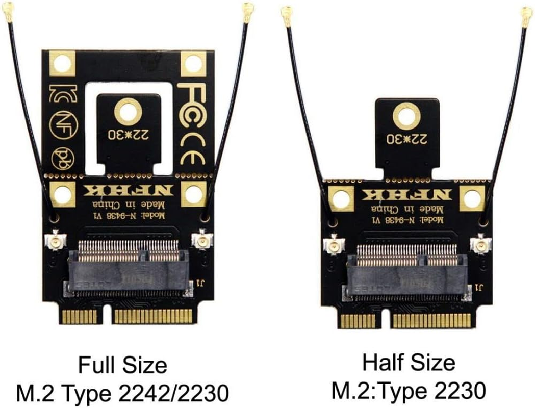 Chenyang M.2 Key-A NGFF to Mini PCI-E PCI Express Converter Adapter for 9260 8265 7260 AC Card image number 1