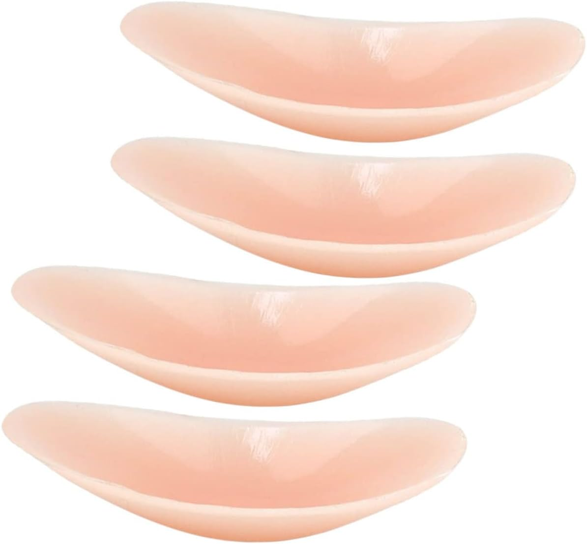 KOMBIUDA 4Pcs Invisible Silicone Shoulder Pads for Women Slip Shoulder Enhancer Pads Comfortable and Breathable Cushion for Clothing Support image number 2