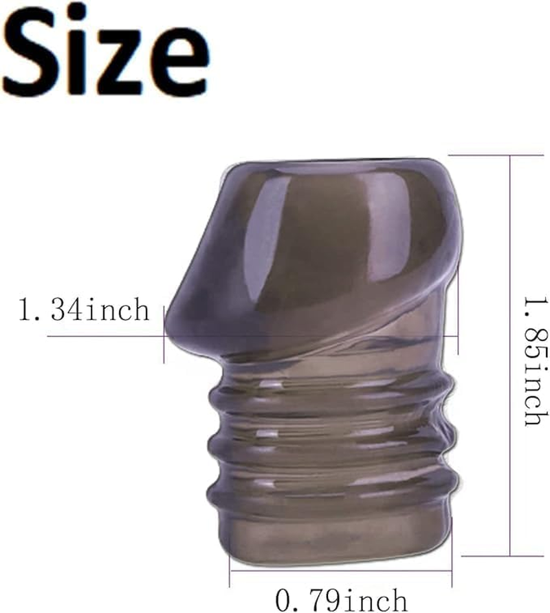 Silicone Cock Rings,Cock Rings Delayed Ejaculation Soft Sleeve for Penis Adult Toys Soft Realistic Penis Ring Reusable Adult Supplies Soft Realistic Penis Ring for Men Male (Black) image number 1