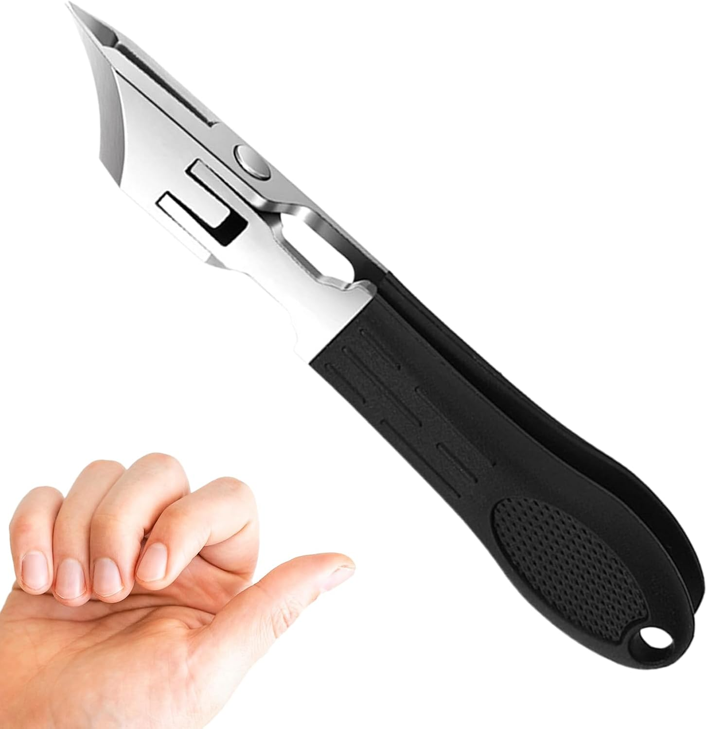 ETUCYNG Angled Nail Clippers | Nail Cutter,Anti-Splash Stainless Steel Cuticle Remover, Manicure Pedicure Tools for Home and Travel