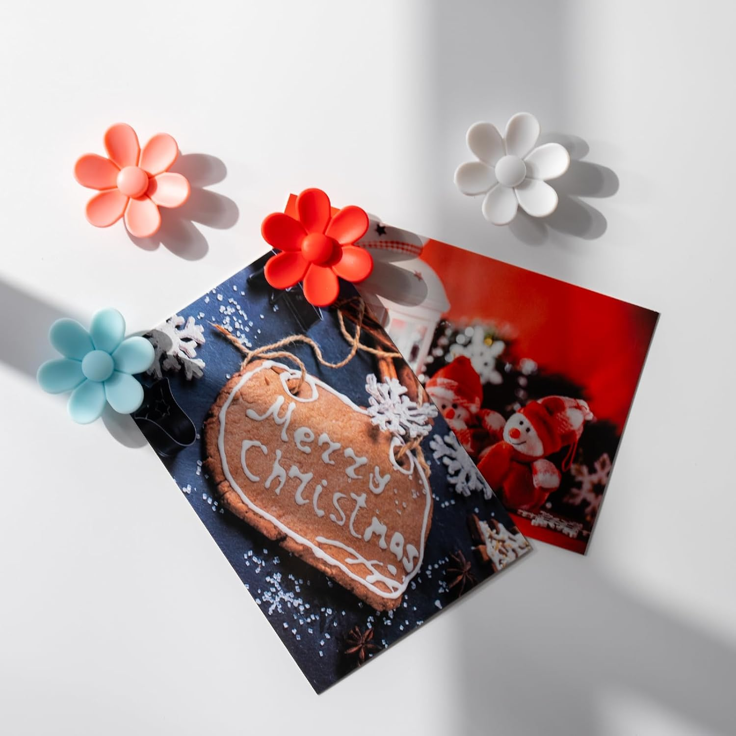 SUNURS 3D Solid Color Flower Cute Fridge Magnets for Locker, Colorful Strong Decorative Funny Refrigerator Magnets for Whiteboard, Kitchen, and Office (12 Pieces) image number 3