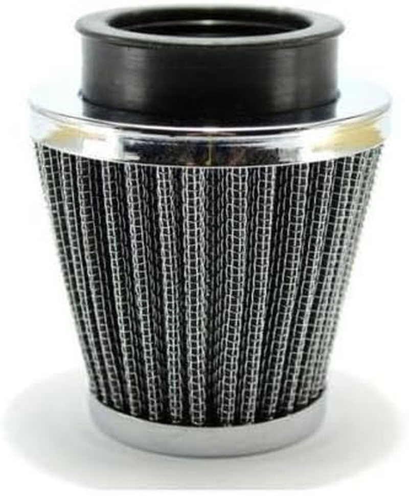 TDR 38Mm Universal Chrome Pod Air Filter Motorcycle 110Cc 125Cc PIT Quad Dirt Bike ATV Buggy image number 1